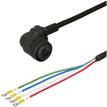 三菱電機J4対応電源ケーブル<直結><アングルプラグ><反負荷側><可動> ダイヤトレンド