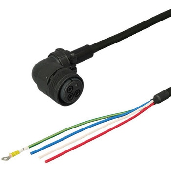三菱電機J3対応電源ケーブル<直結><アングルプラグ><反負荷側><固定> ダイヤトレンド