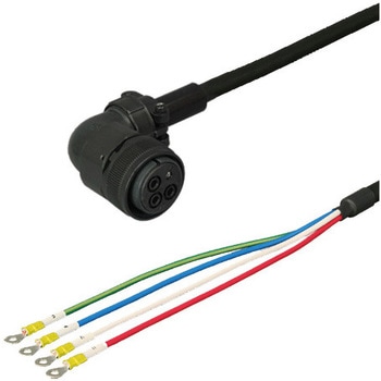 三菱電機J4/J3対応電源ケーブル<直結><アングルプラグ><反負荷側><可動> ダイヤトレンド