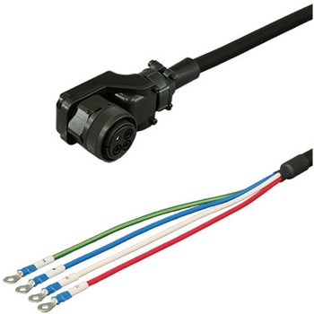 三菱電機J3対応電源ケーブル<直結><低背アングルプラグ><反負荷側><可動> ダイヤトレンド