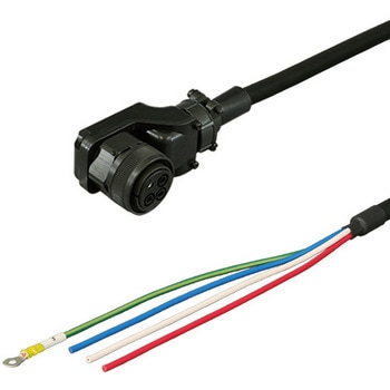三菱電機J3対応電源ケーブル<直結><低背アングルプラグ><反負荷側><固定> - ダイヤトレンド