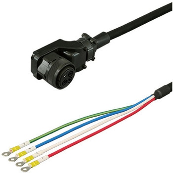 三菱電機J4/J3対応電源ケーブル<直結><低背アングルプラグ><反負荷側><可動> - ダイヤトレンド