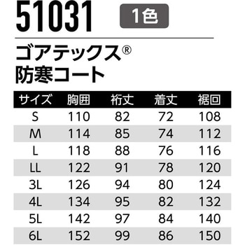 ゴア防寒コート Asahicho(旭蝶繊維)