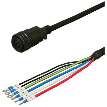 三菱電機J4/J3/J2S対応電源ケーブル電磁ブレーキ付き<直結><ストレートプラグ><可動> ダイヤトレンド