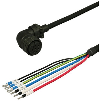 三菱電機J4/J3/J2S対応電源ケーブル電磁ブレーキ付き<直結><アングルプラグ><反負荷側><可動> ダイヤトレンド
