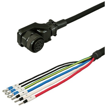 三菱電機J4/J3/J2S対応電源ケーブル電磁ブレーキ付き<直結><低背アングルプラグ><反負荷側><可動> ダイヤトレンド