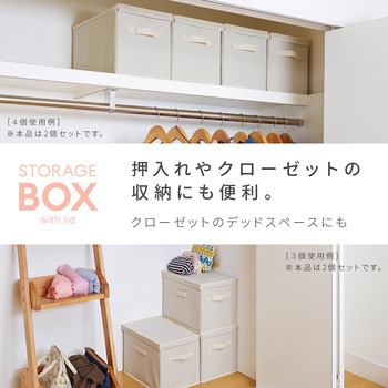 フタ付整理箱2個set アイメディア