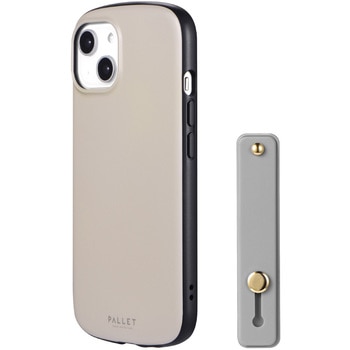 iPhone 14 iPhone 13 超軽量・極薄・耐衝撃ハイブリッドケース 「PALLET AIR BAND」 (スマホバンド付属) 薄型 ストラップホール付 LEPLUS NEXT