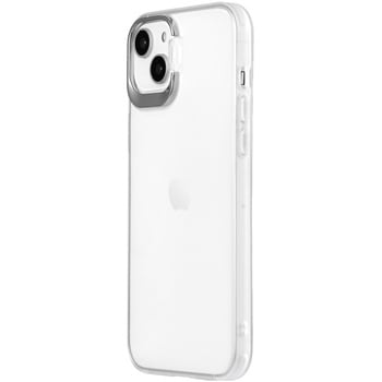 iPhone 14 Plus スタンド付き耐衝撃ハイブリッドケース 「UTILO Stand」 クリア ストラップホール付 LEPLUS NEXT