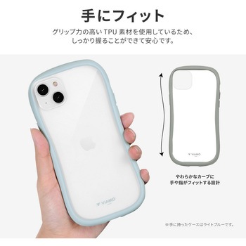 iPhone 14 Plus 耐傷・耐衝撃ハイブリッドケース 「ViAMO freely」 ストラップホール付 LEPLUS NEXT