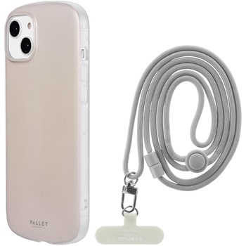iPhone 14 Plus 超軽量・極薄・耐衝撃ハイブリッドケース 「PALLET AIR STRAP」 (ショルダーストラップ付属) 肩掛け 薄型 LEPLUS NEXT