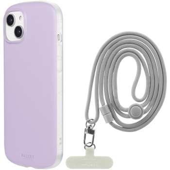 iPhone 14 Plus 超軽量・極薄・耐衝撃ハイブリッドケース 「PALLET AIR STRAP」 (ショルダーストラップ付属) 肩掛け 薄型 LEPLUS NEXT
