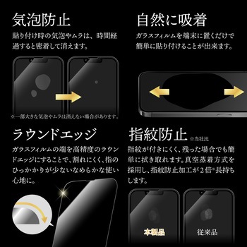 iPhone 14/iPhone 13/iPhone 13 Pro ガラスフィルム「GOD GLASS 極龍神」 練磨 全画面保護 超透明 GOD GLASS