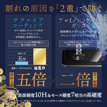 iPhone 14/iPhone 13/iPhone 13 Pro ガラスフィルム「GOD GLASS 極龍神」 不壊 全画面保護 ソフトフレーム 超透明 GOD GLASS