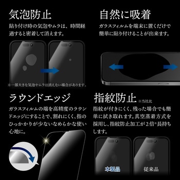 iPhone 14 Pro ガラスフィルム「GOD GLASS 超凰神」 練磨 全画面保護 ブルーライトカット GOD GLASS