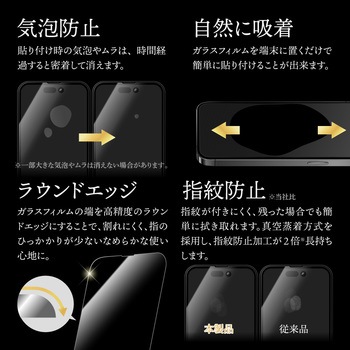 iPhone 14 Pro ガラスフィルム「GOD GLASS 極龍神」 練磨 全画面保護 超透明 GOD GLASS