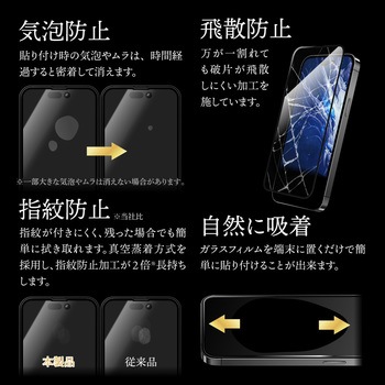 iPhone 14 Pro ガラスフィルム「GOD GLASS 極龍神」 不壊 全画面保護 ソフトフレーム 超透明 GOD GLASS