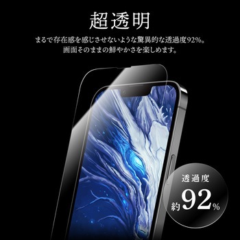 iPhone 14 Plus/iPhone 13 Pro Max ガラスフィルム「GOD GLASS 極龍神」 練磨 全画面保護 超透明 GOD GLASS