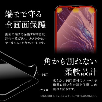 iPhone 14 Plus/iPhone 13 Pro Max ガラスフィルム「GOD GLASS 極龍神」 不壊 全画面保護 ソフトフレーム 超透明 GOD GLASS