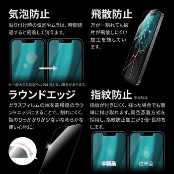 iPhone 14/iPhone 13/iPhone 13 Pro ガラスフィルム「GLASS PREMIUM FILM」 全画面保護 極薄 0.15mm スーパークリア LEPLUS NEXT