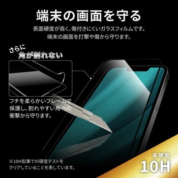 iPhone 14/iPhone 13/iPhone 13 Pro ガラスフィルム「GLASS PREMIUM FILM」 全画面保護 ソフトフレーム スーパークリア LEPLUS NEXT