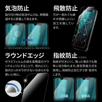 iPhone 14 Plus/iPhone 13 Pro Max ガラスフィルム「GLASS PREMIUM FILM」 全画面保護 ドラゴントレイル ブルーライトカット LEPLUS NEXT