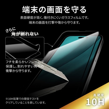 iPhone 14 Pro Max ガラスフィルム「GLASS PREMIUM FILM」 全画面保護 ソフトフレーム スーパークリア - LEPLUS NEXT
