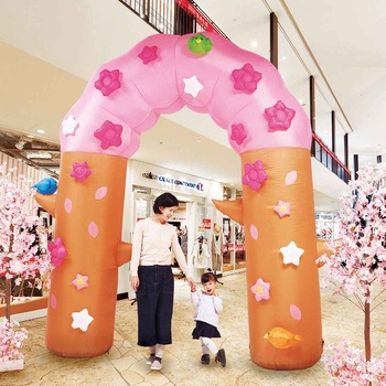 春の装飾品(さくら演出) エアブローアーチ サクラ ストア・エキスプレス