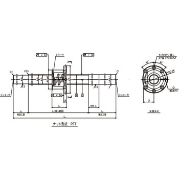 標準ボールねじ(軸端未加工品) 工作機械用ボールねじ SS W5010SS-1Z-C5Z10 NSK(日本精工)