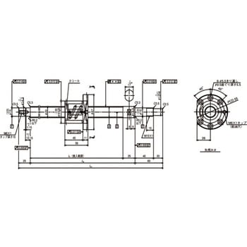 標準ボールねじ(軸端完成品) 工作機械用ボールねじ SA W2811SA-3P-C5Z6 NSK(日本精工)