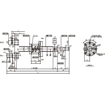 標準ボールねじ(軸端完成品) 工作機械用ボールねじ SA W2811SA-3P-C5Z6 NSK(日本精工)
