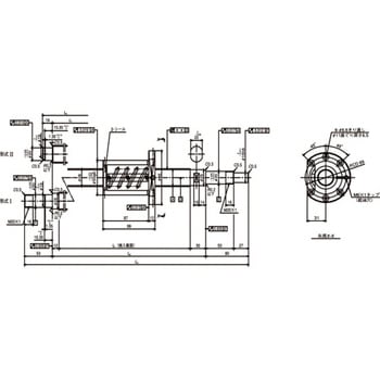 標準ボールねじ(軸端完成品) 工作機械用ボールねじ SA W2811SA-3P-C5Z6 NSK(日本精工)