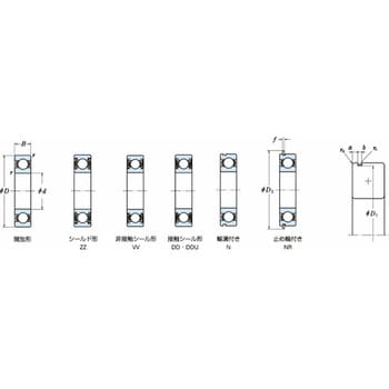 単列深溝玉軸受 6019ZZC3 NSK(日本精工)
