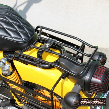 Mr Quick製 ホンダ CC110 クロスカブ用  JA60/JA45 ラウンドタイプ リアキャリア ブラック MAD MAX(マッドマックス)