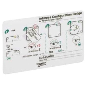 Telemecanique Sensors アドレス構成バッジ タイプ:Address Config Badge 無線識別システム XGSZCNF01 TELEMECANIQUE SENSORS