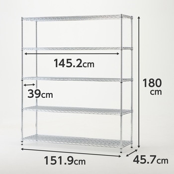 メッシュラック 高耐荷重 間口1500mm モノタロウ