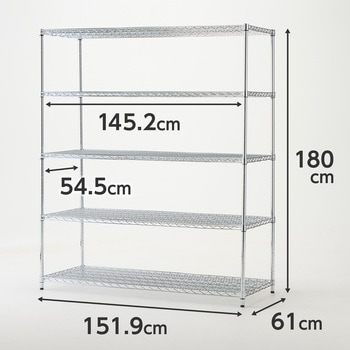メッシュラック 高耐荷重 間口1500mm モノタロウ