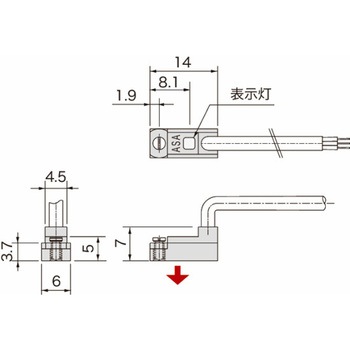 高精度シリンダセンサ(3線式・PNP) ACH01P/ACH01LP ACH01LPS アサ電子工業