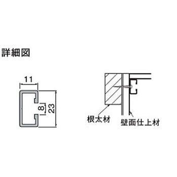 ピクチャーレール 壁面後付タイプ NASTA(ナスタ)