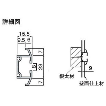 ピクチャーレール 壁面先付タイプ[1] NASTA(ナスタ)
