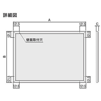 掲示板 画鋲ボード/屋内用/カバー付 NASTA(ナスタ)