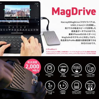 MagDrive(マグドライブ) 2TB HACRAY(ハクライ)
