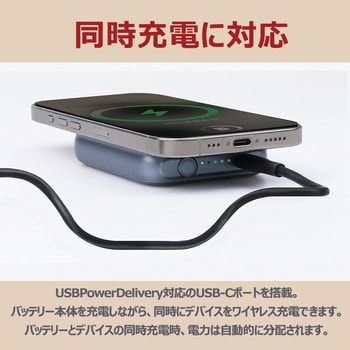 All in One 15W マグネットワイヤレスバッテリー HACRAY(ハクライ)