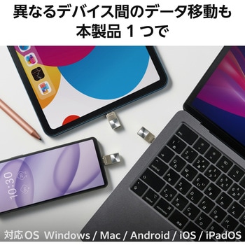 USBメモリ USB3.2(Gen1) Type-C ストラップホール付 小型 セキュリティ機能対応 エレコム
