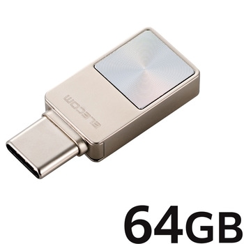 USBメモリ USB3.2(Gen1) Type-C ストラップホール付 小型 セキュリティ機能対応 エレコム