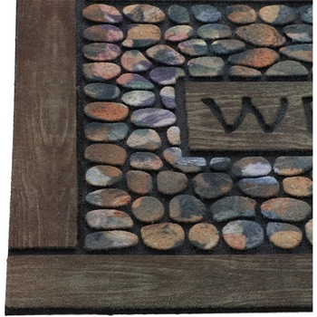 エントランスラバーマット 45×75cm リブプラス