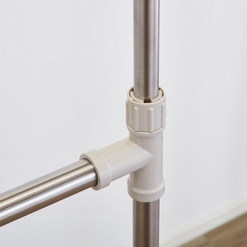 たたんでコンパクトたっぷり干せる多機能物干し リブプラス