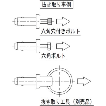 ボールロックピン 極低頭タイプ ラクテム
