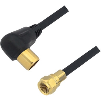 4K8K対応4C用L/F型アンテナケーブル(L型プラグ/F型コネクター) マックステル