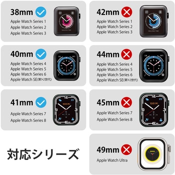 アップルウォッチ バンド ベルト [41mm 40mm 38mm] ステンレス エレコム